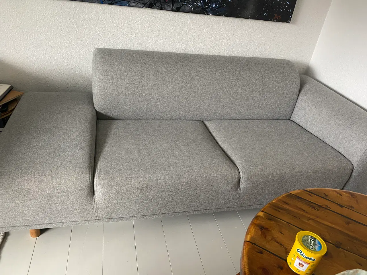 Billede 1 - Uld sofa lys grå Open end, model Hannah fra Bolia