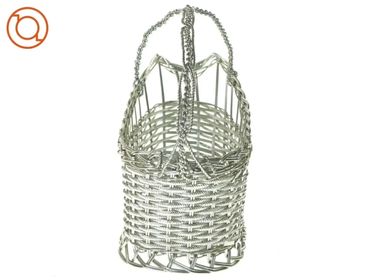 Billede 5 - Fil de fer Metal flet kurv Vinholder Kurv (str. 26 x 10 x 18 cm)