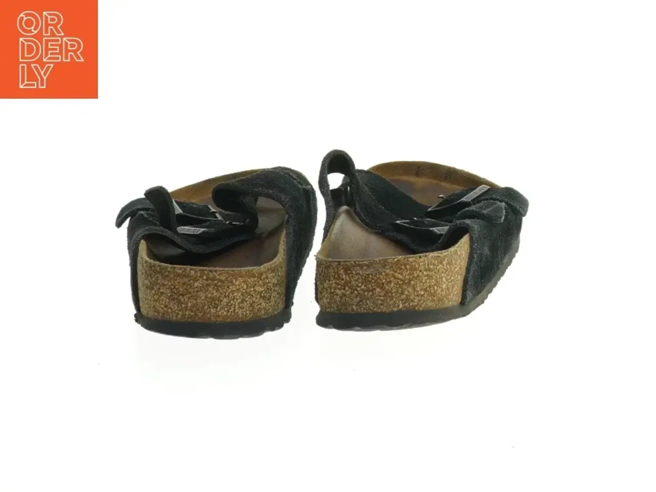 Billede 2 - Birkenstock Sorte sandaler med to remme (str. 42 )
