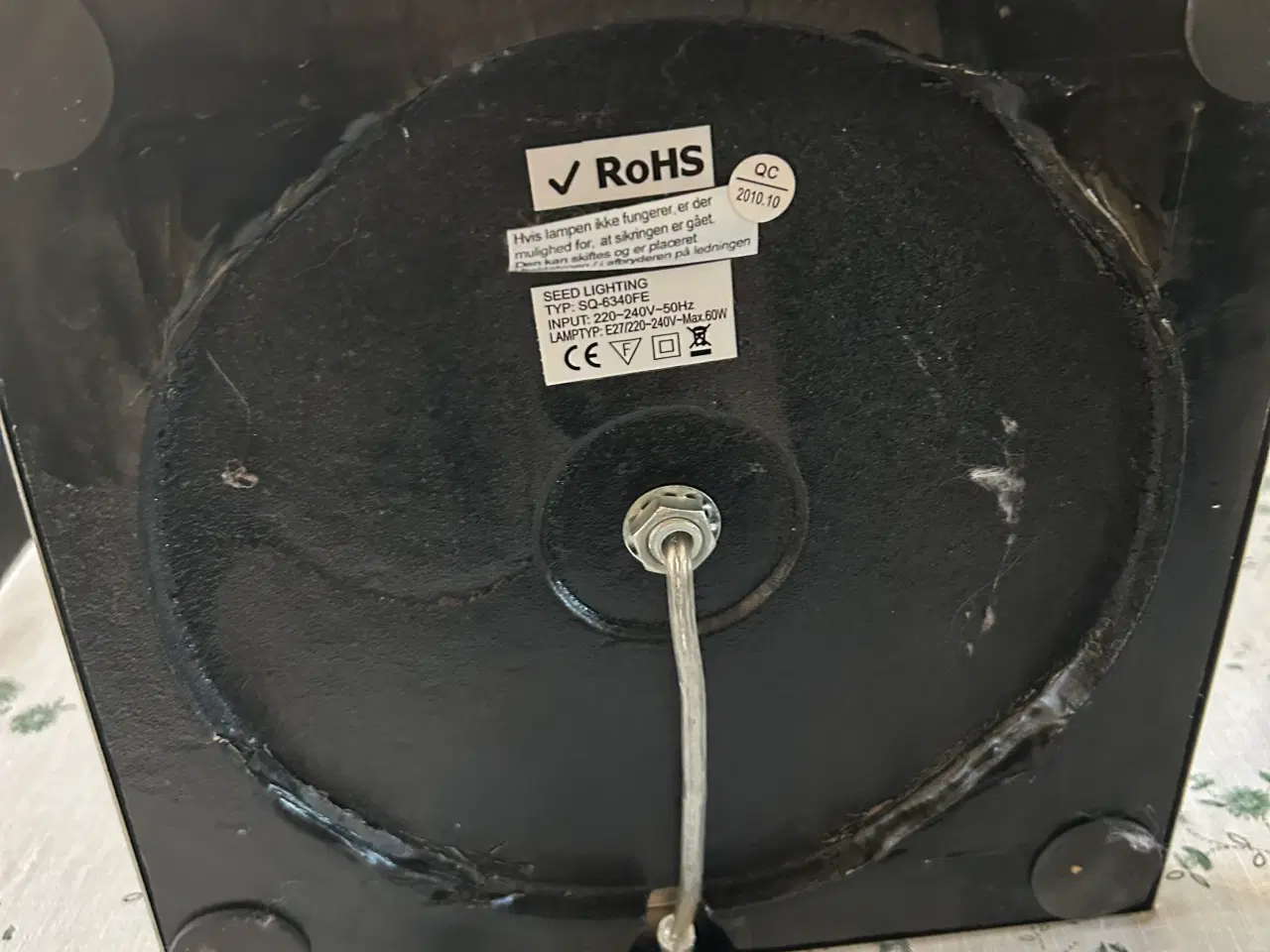 Billede 3 - 2ens gulvlamper med sorte skærme 