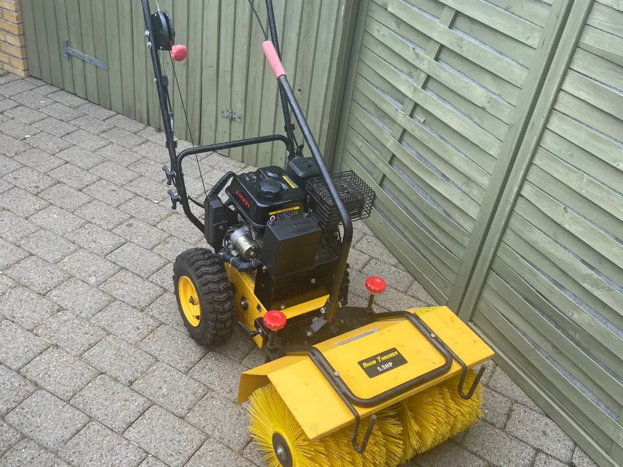 Billede 1 - Texas fejemaskine Loncin benzinmotor og el start