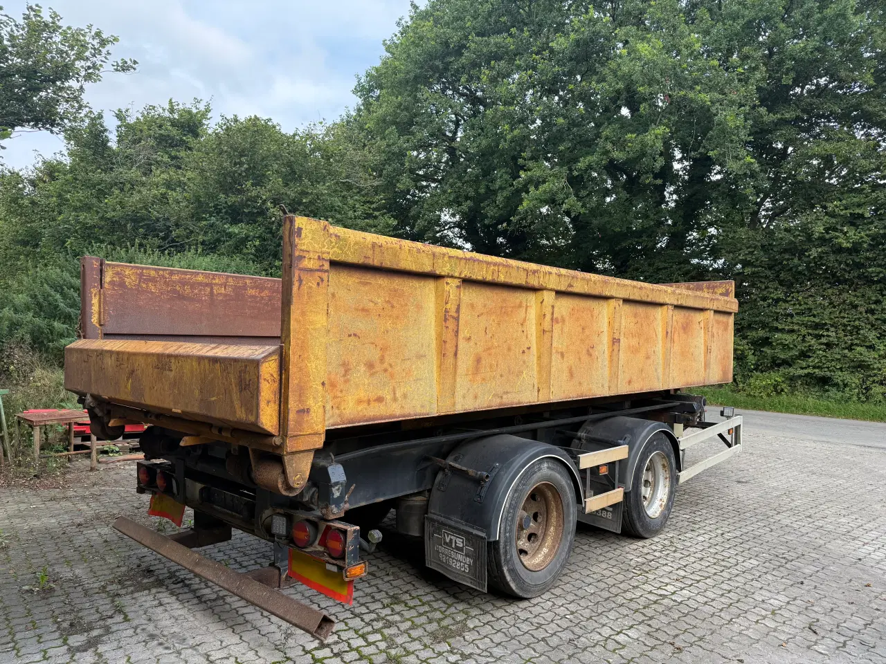 Billede 1 - Pedel hardox med luft bag ud og hud til siden 