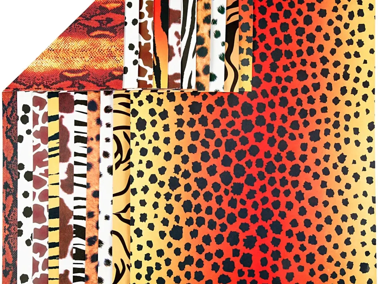 Billede 1 - Dyrekarton A4, 300 g, 10 assorterede ark