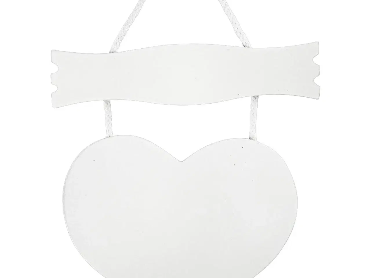 Billede 1 - Hjerteformede træskilt - 10 stk. 28x19 cm