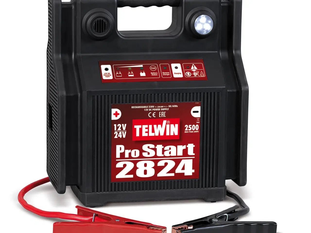 Billede 1 - Telwin Bærbar batterilader 12-24 volt