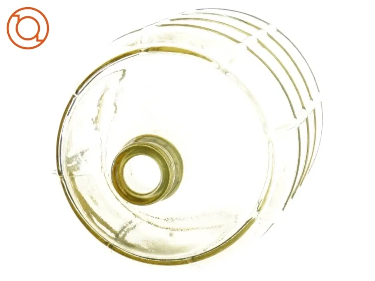 Billede 2 - Stor relief mønstret Glas flaske vase (str. 27 x 15 cm)