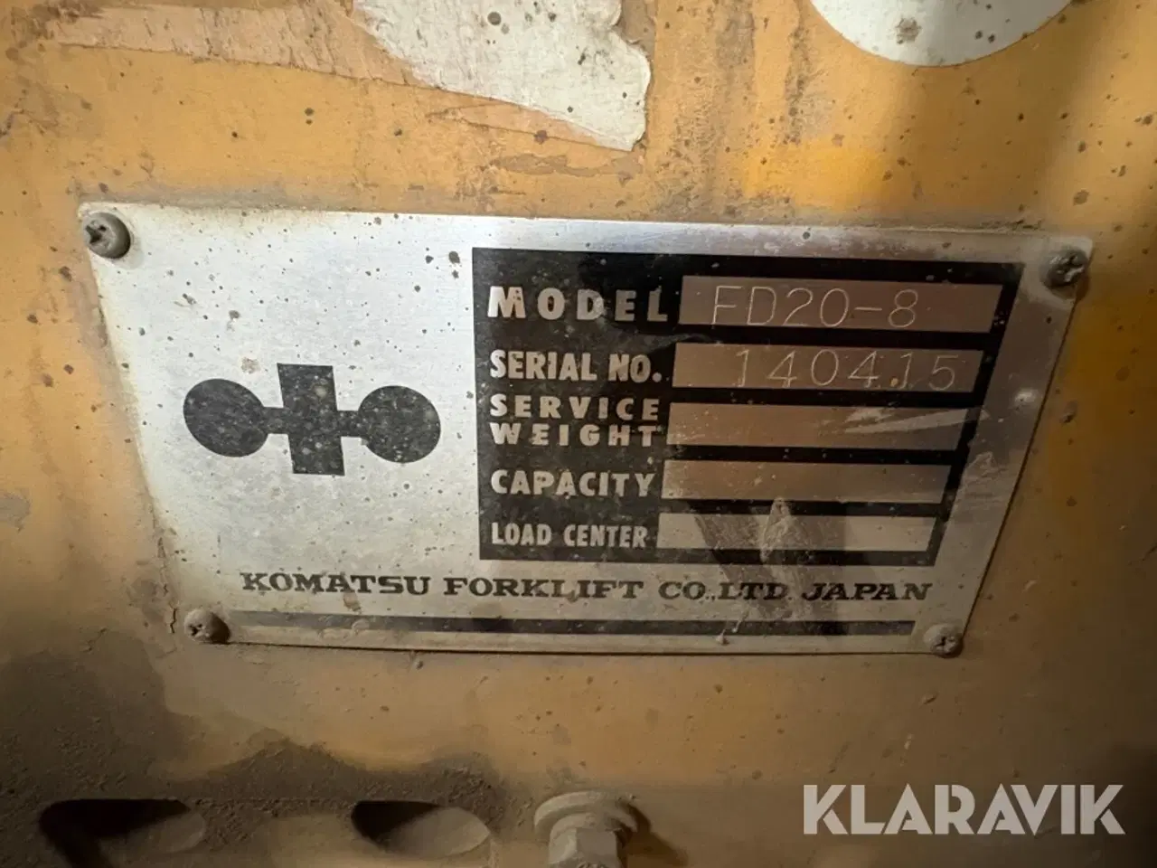 Billede 12 - Truck Komatsu FD20-8