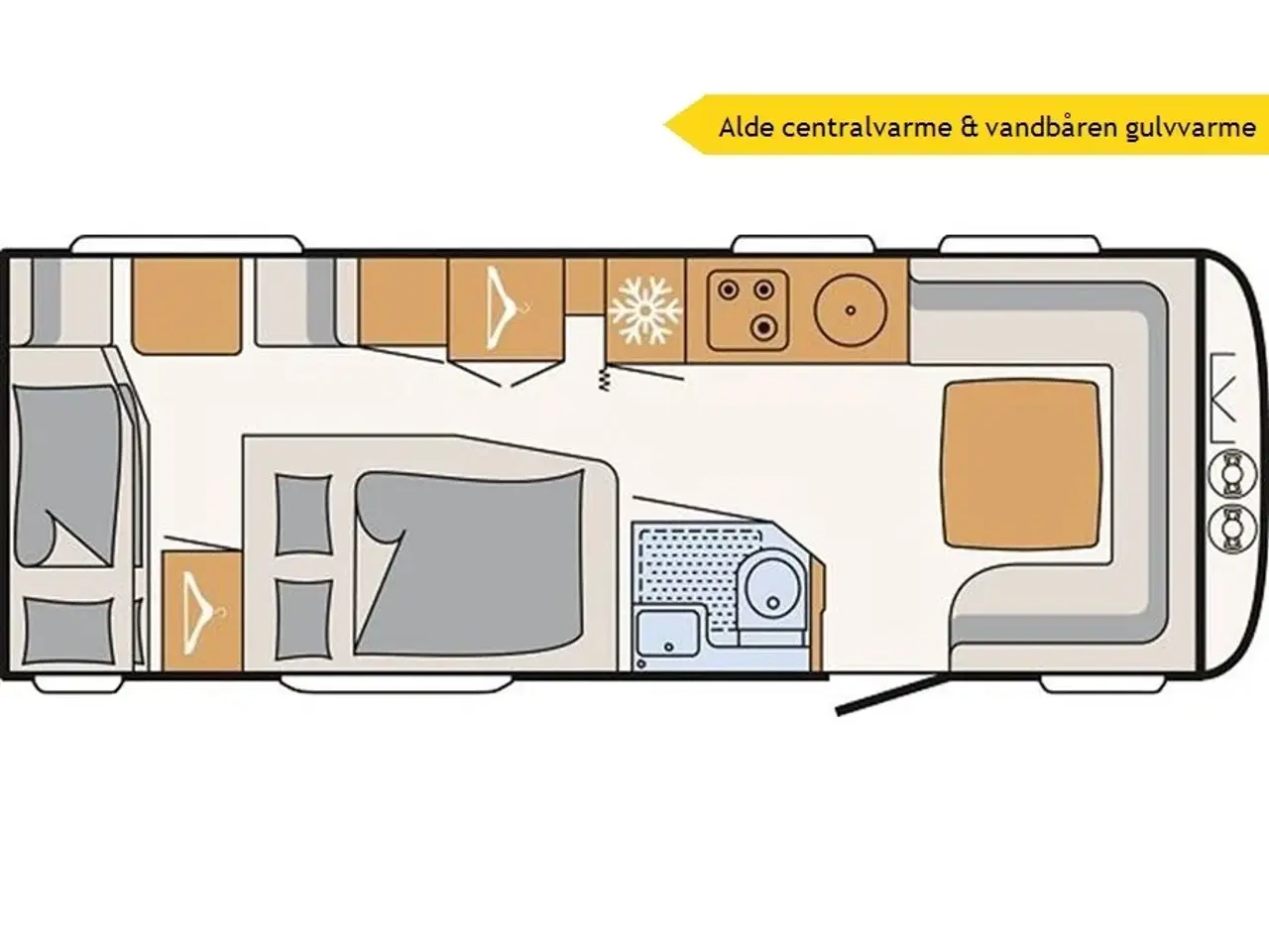 Billede 7 - 2022 - Dethleffs Beduin Scandinavia 650 RFK    Lækker køjevogn fra Dethleffs med en masser af udstyr fra Hinshøj Caravan A/S
