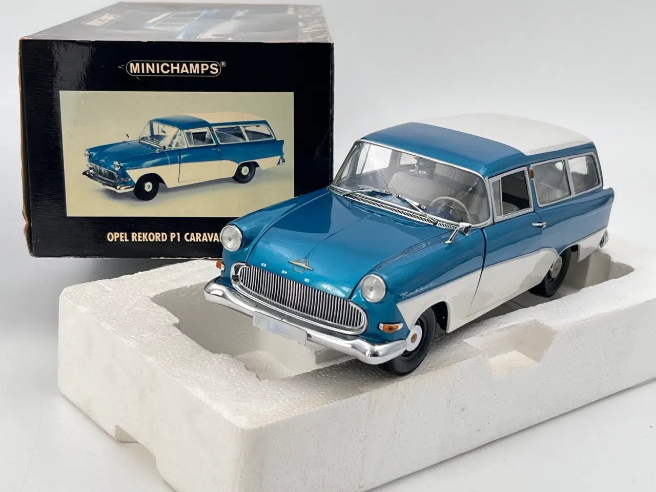 Billede 7 - 1958 Opel Rekord P1 Caravan MINICHAMPS - 1:18