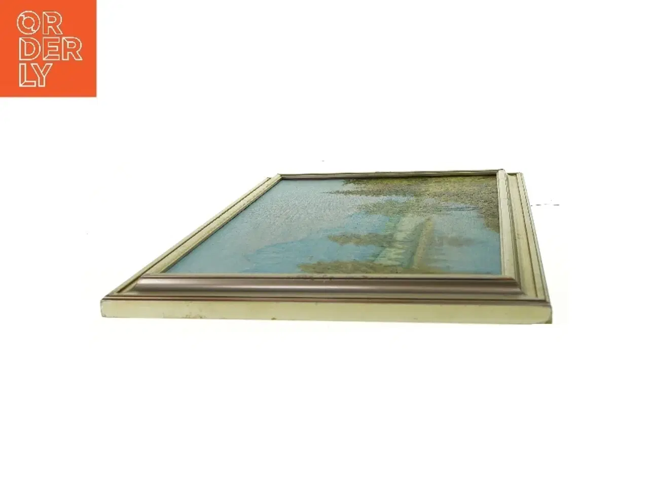 Billede 3 - Maleri i ramme natur billede  Ukendt (str. LB:62,5x46cm)