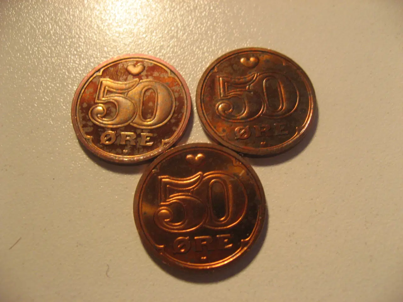 Billede 2 - 50 Ører 2010, 2011 & 2012. Kun i Kgl Møntsæt