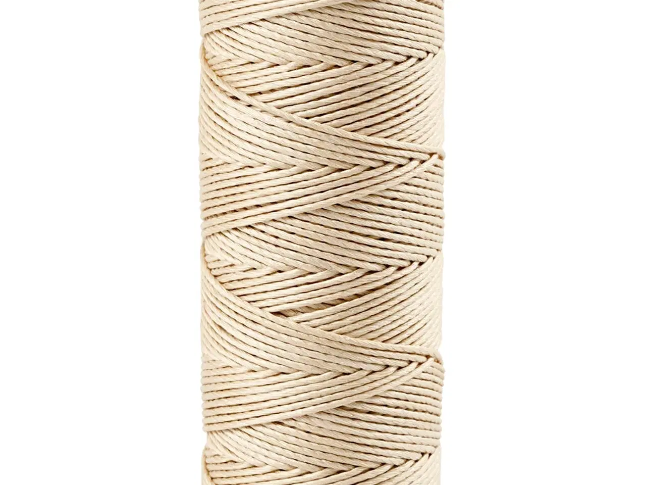 Billede 1 - Bambussnor, tykkelse 1 mm, råhvid, 65m/ 1 rl.