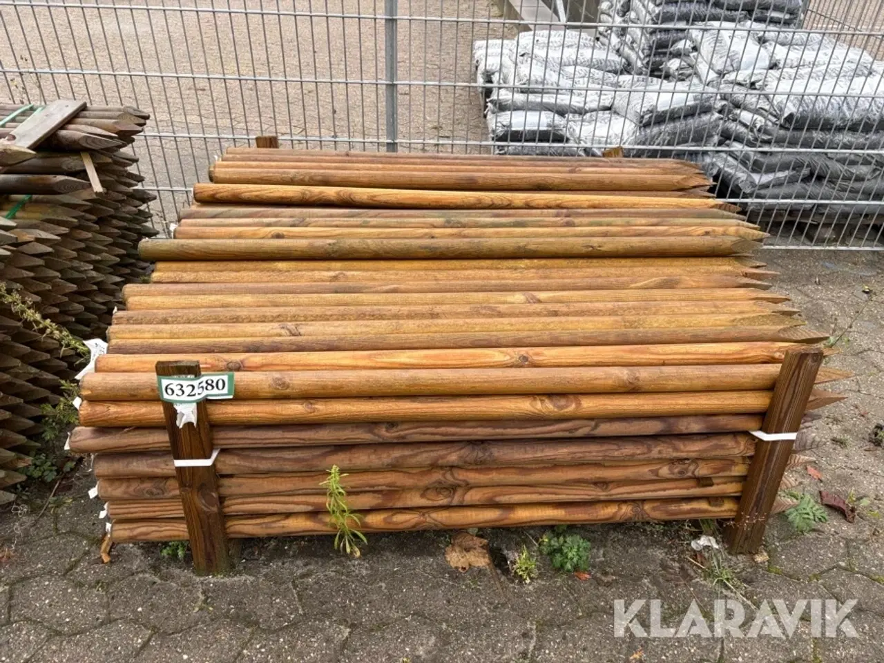 Billede 1 - Hegnspæl 5 X 150 cm trykimprægneret