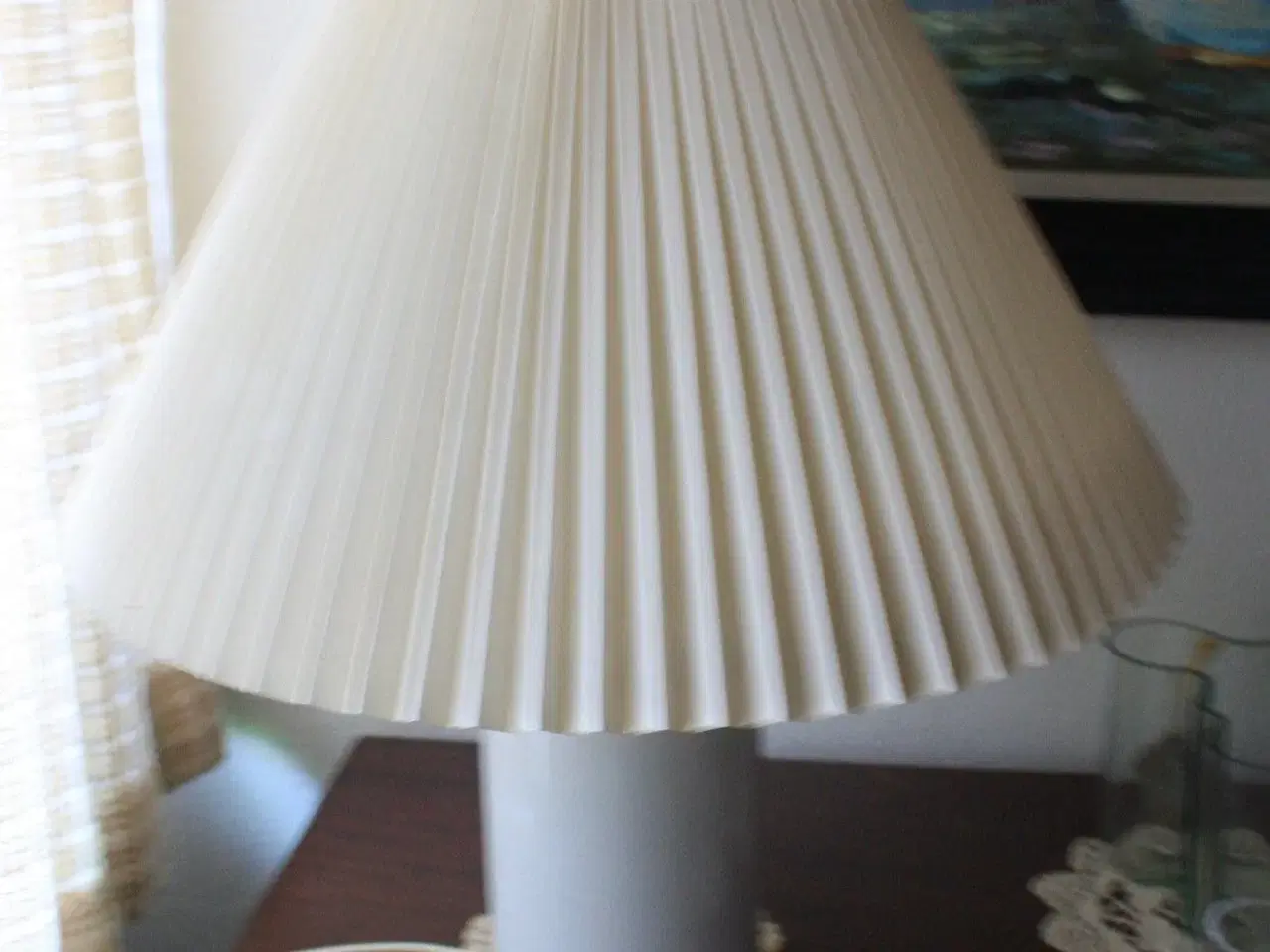 Billede 2 - Blå Kant bordlampe