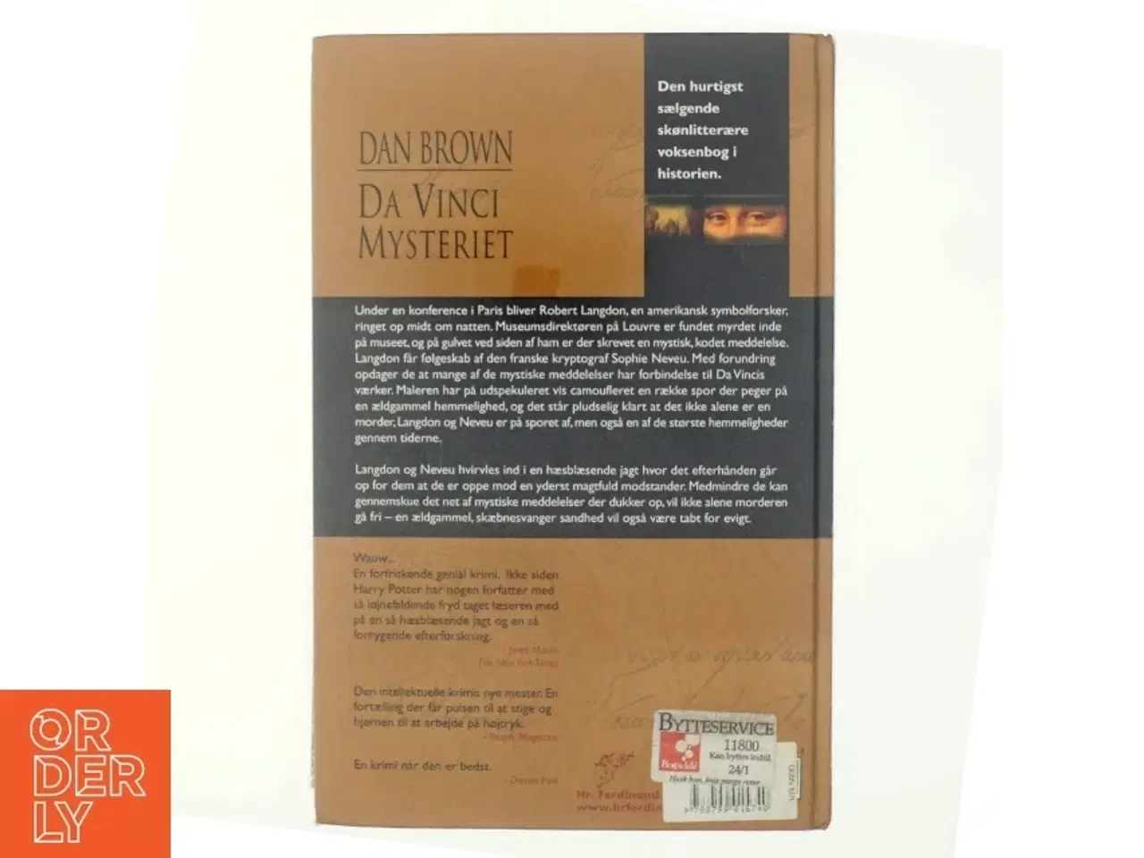 Billede 3 - Da Vinci Mysteriet af Dan Brown (Bog)