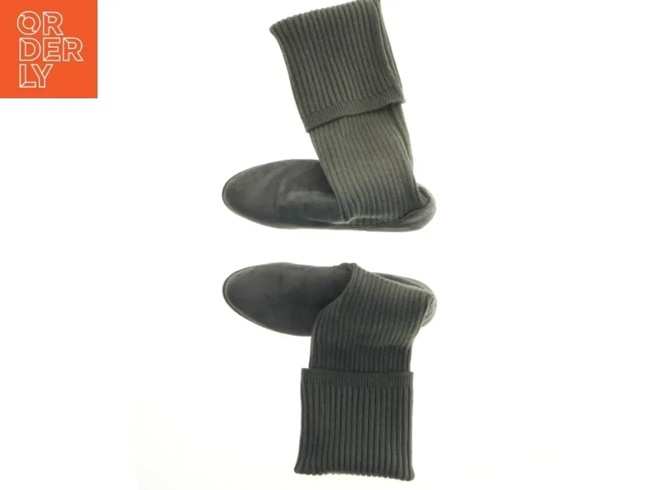 Billede 4 - Grå støvler med strik (str. 41 )