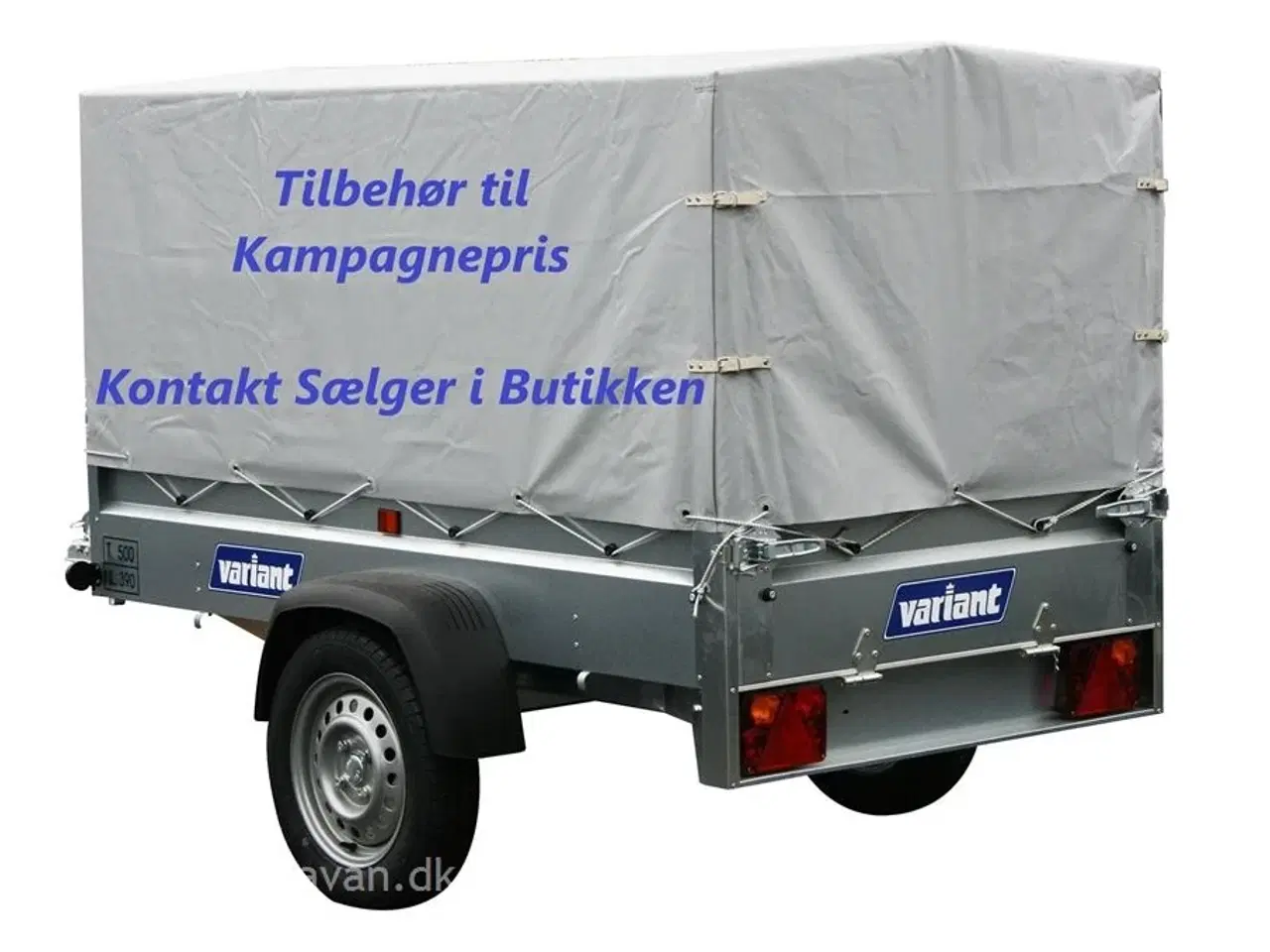 Billede 6 - 2025 - Variant 511 S1     Nr. Plade 890,- kr. Kampagne Udstyrspakke med flad presenning og næsehjul 495,- kr.
