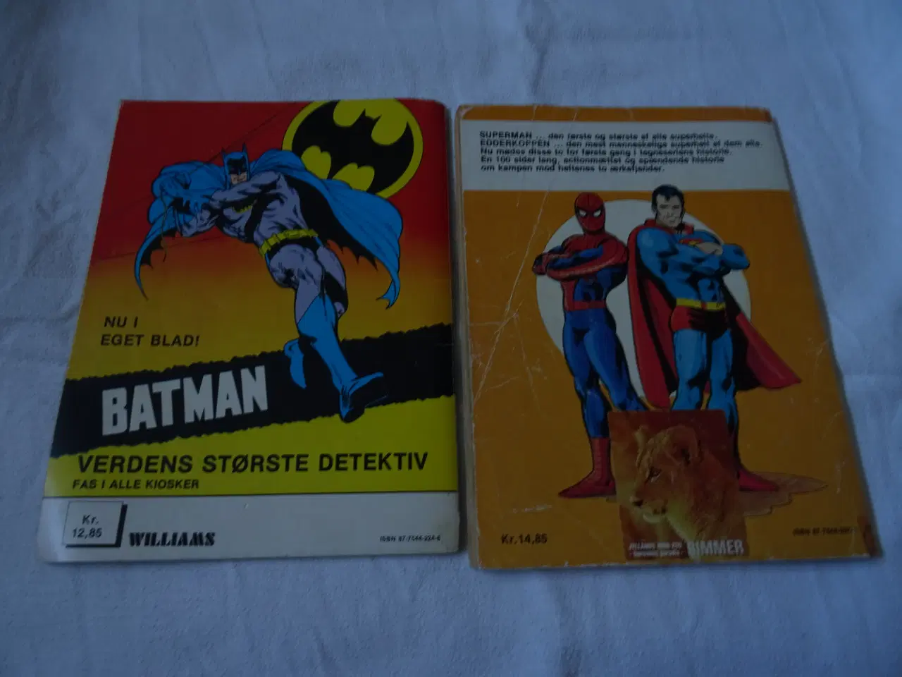 Billede 2 - Superman 2 stk + Hulk a4 størrelse