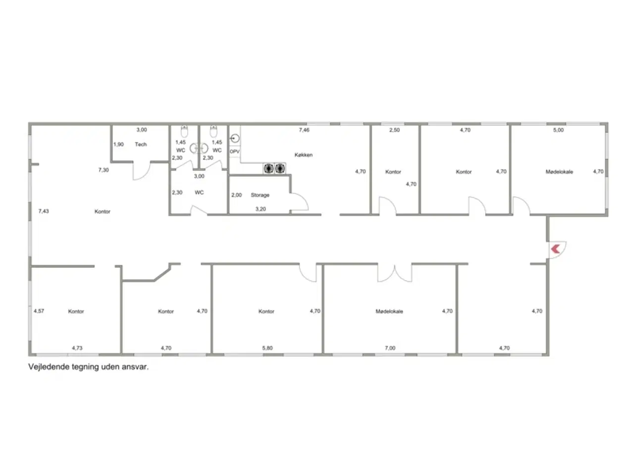 Billede 12 - Tæt på motorvejstilkørsel og 300 meter fra Trekroner station