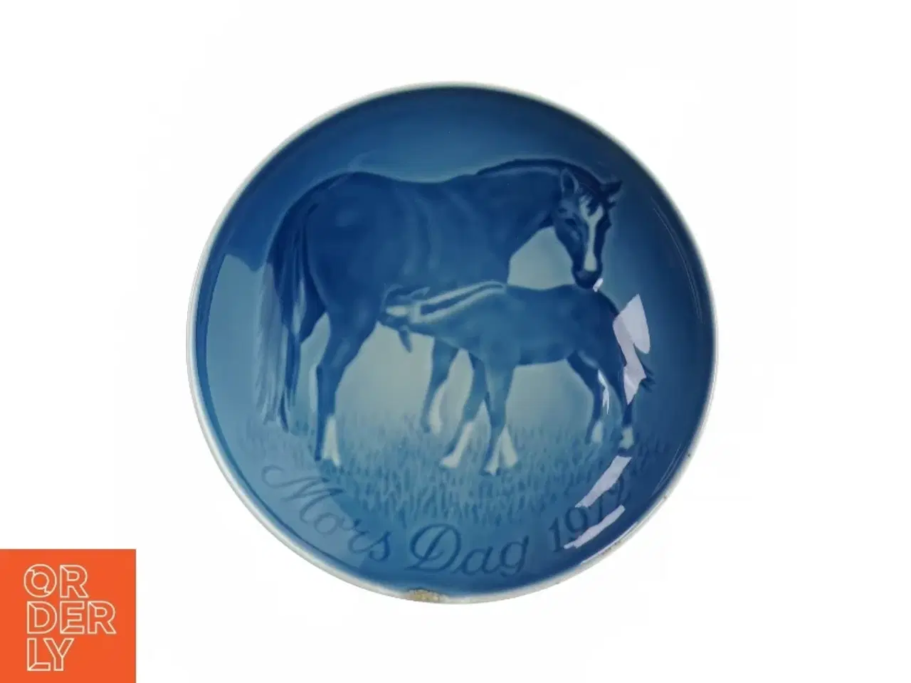 Billede 1 - Tallerken med print med heste fra B&G (str. Ø:16cm)
