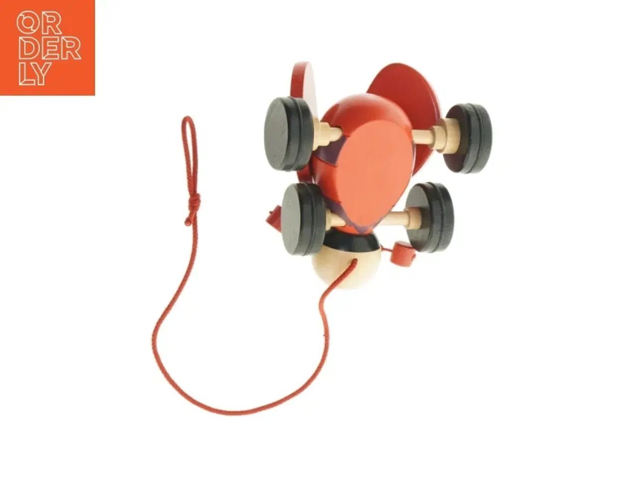 Billede 4 - Mariehøne i træ med træksnor (str. 14 x 15 cm)