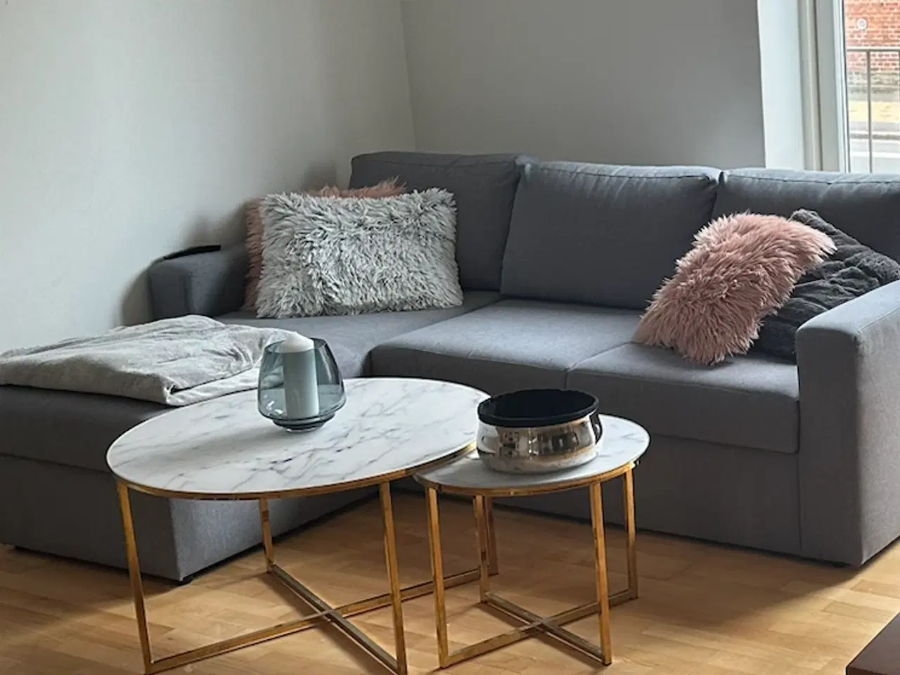 Billede 1 - Sovesofa med chaiselong
