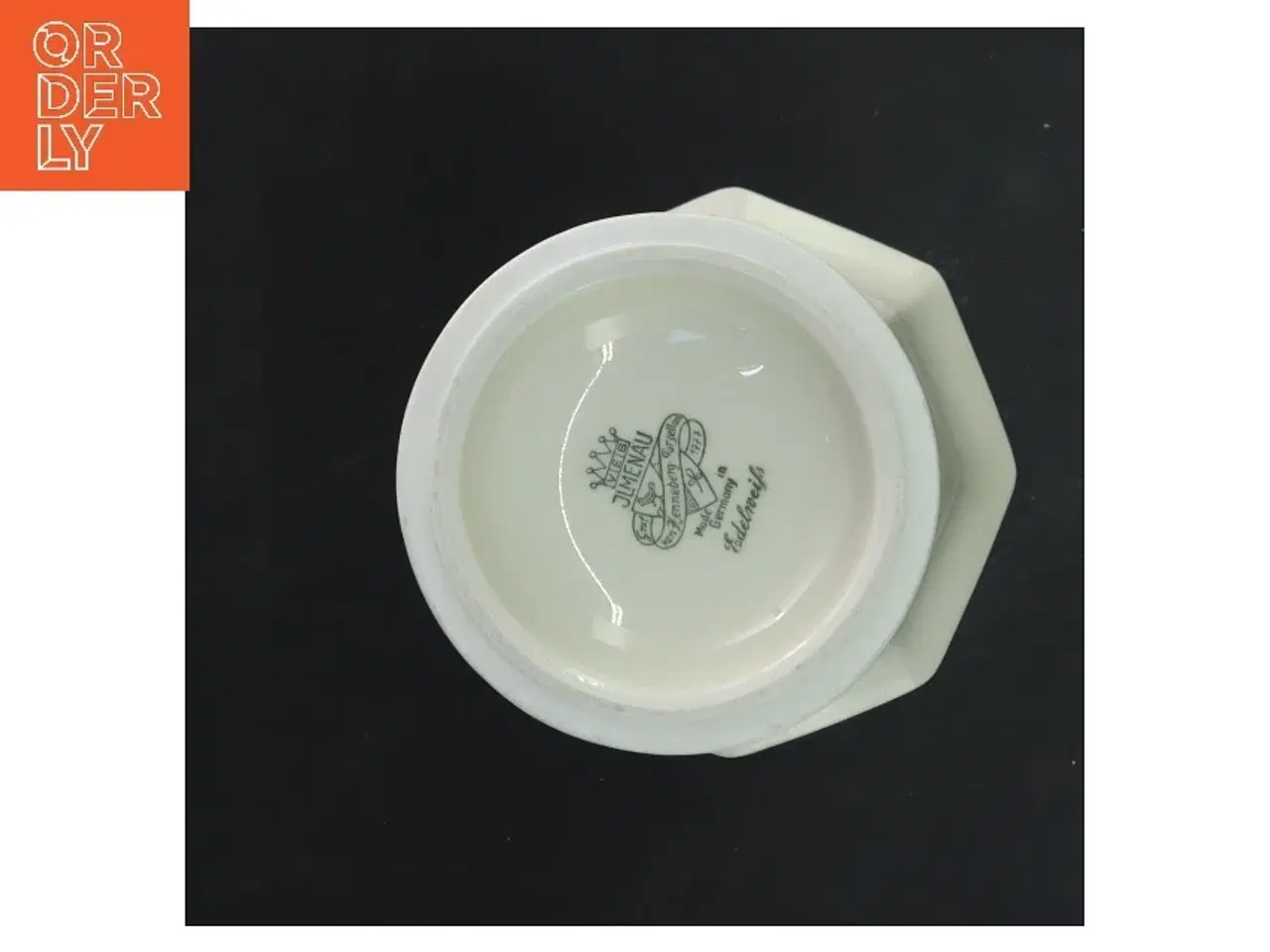 Billede 3 - Elegant porcelænsvase med gulddetaljer fra Edelweiß (str. 17x10 cm)