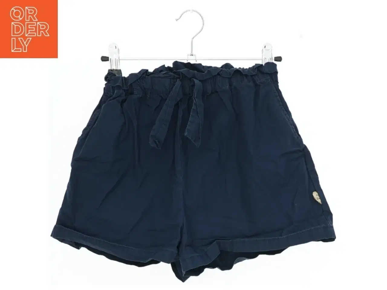 Billede 1 - Mørkeblå shorts med flæsekant fra Pomp de Lux (str. 152)