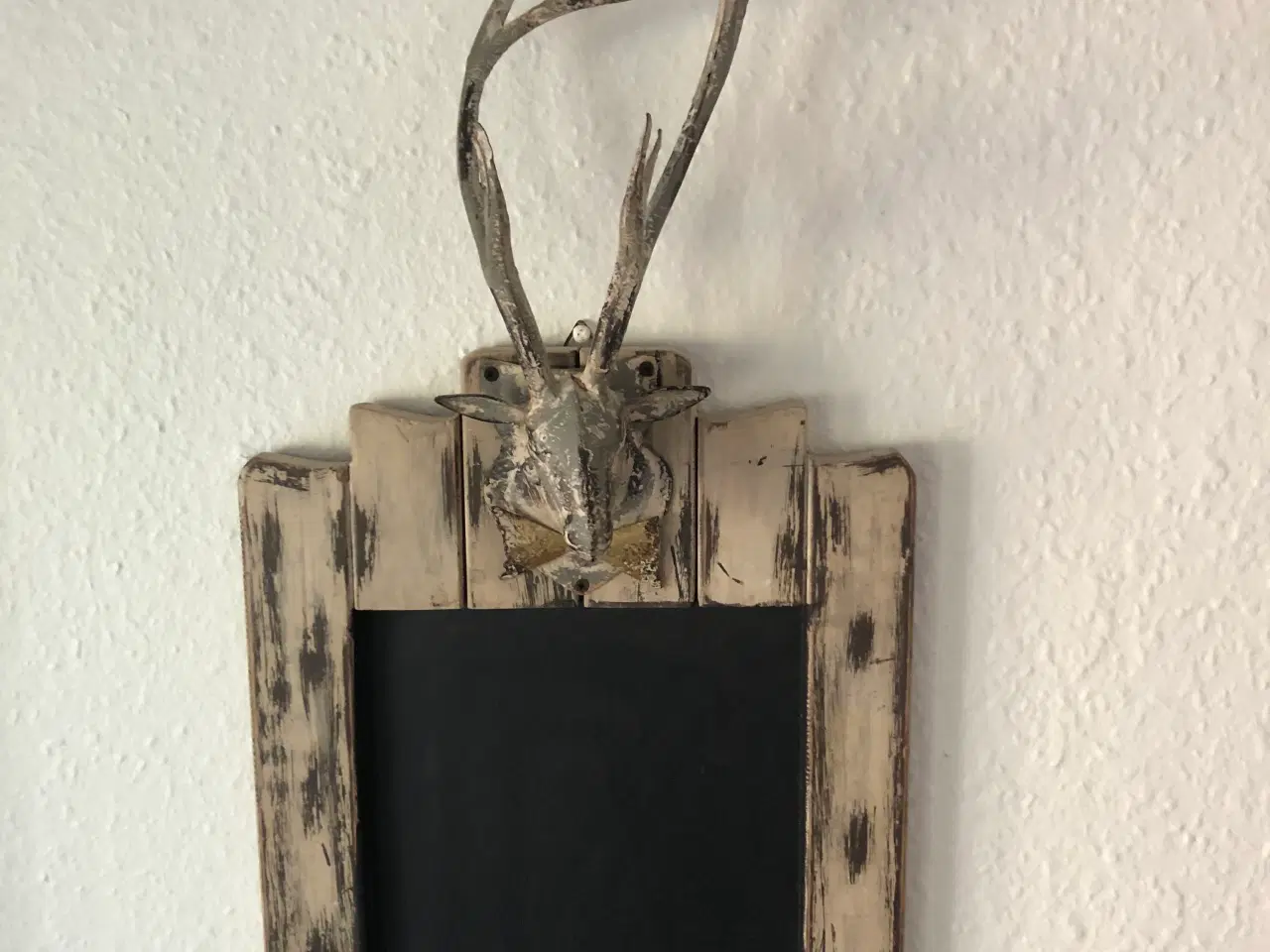 Billede 2 - Kridttavle med hjort, 60x28 cm, væg ophæng