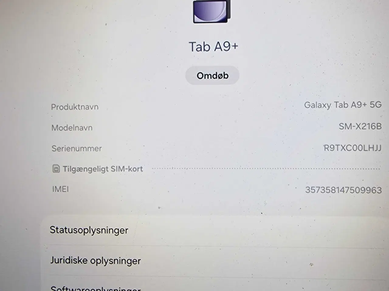 Billede 2 - Samsung A9 5g Tablet