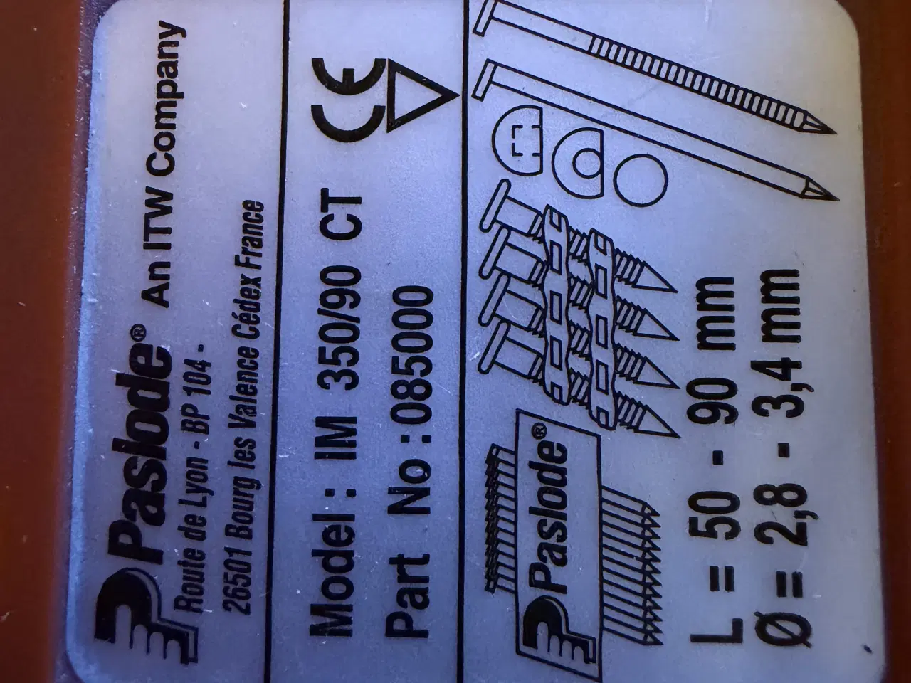 Billede 1 - Paslode søm og stiftpistol 