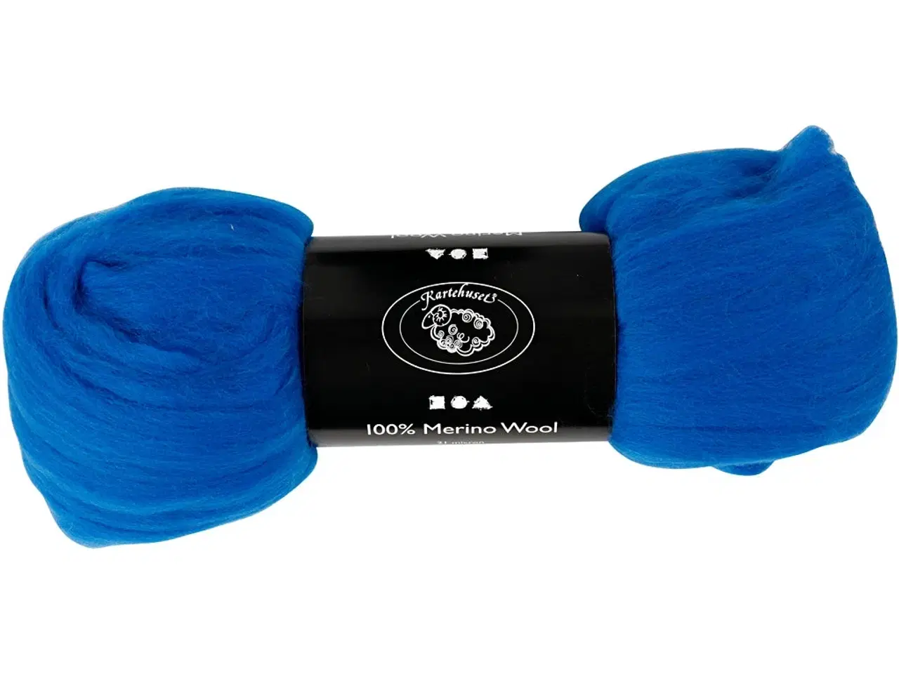 Billede 1 - Kobolt Blå Merinould 21 my - 100g til Kreative Projekter