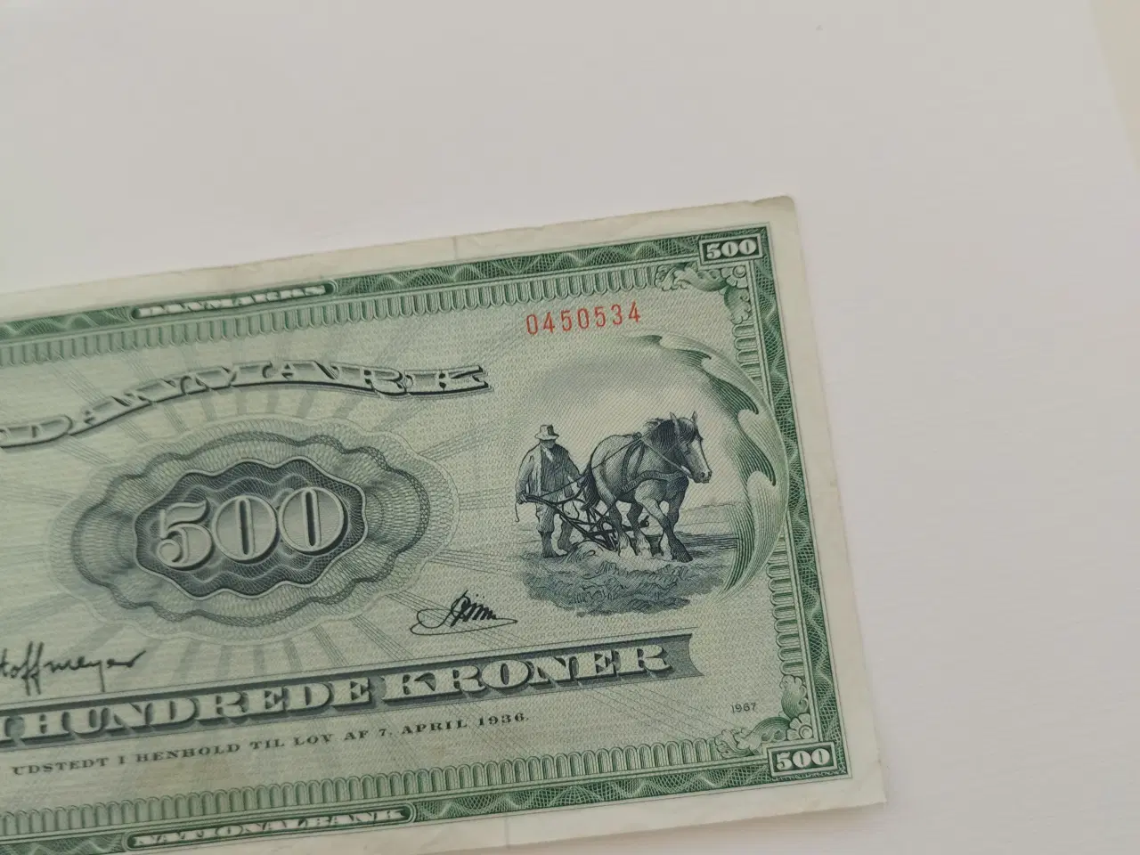 Billede 3 - Plovmand 500 kr. 1967