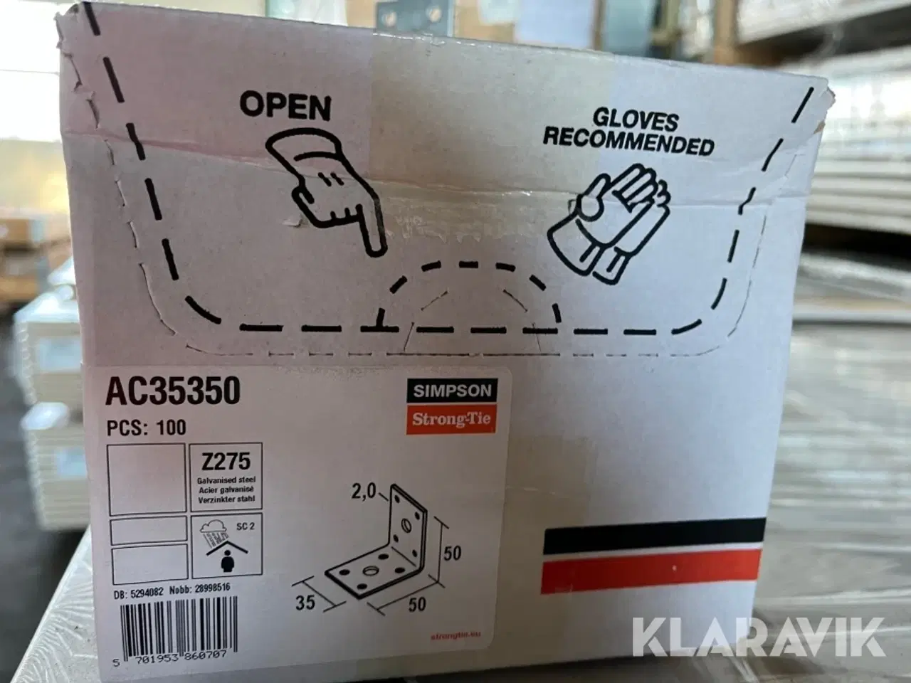Billede 3 - Bygningsbeslag 5 pakker a 100 styk Simpson Strong-tie