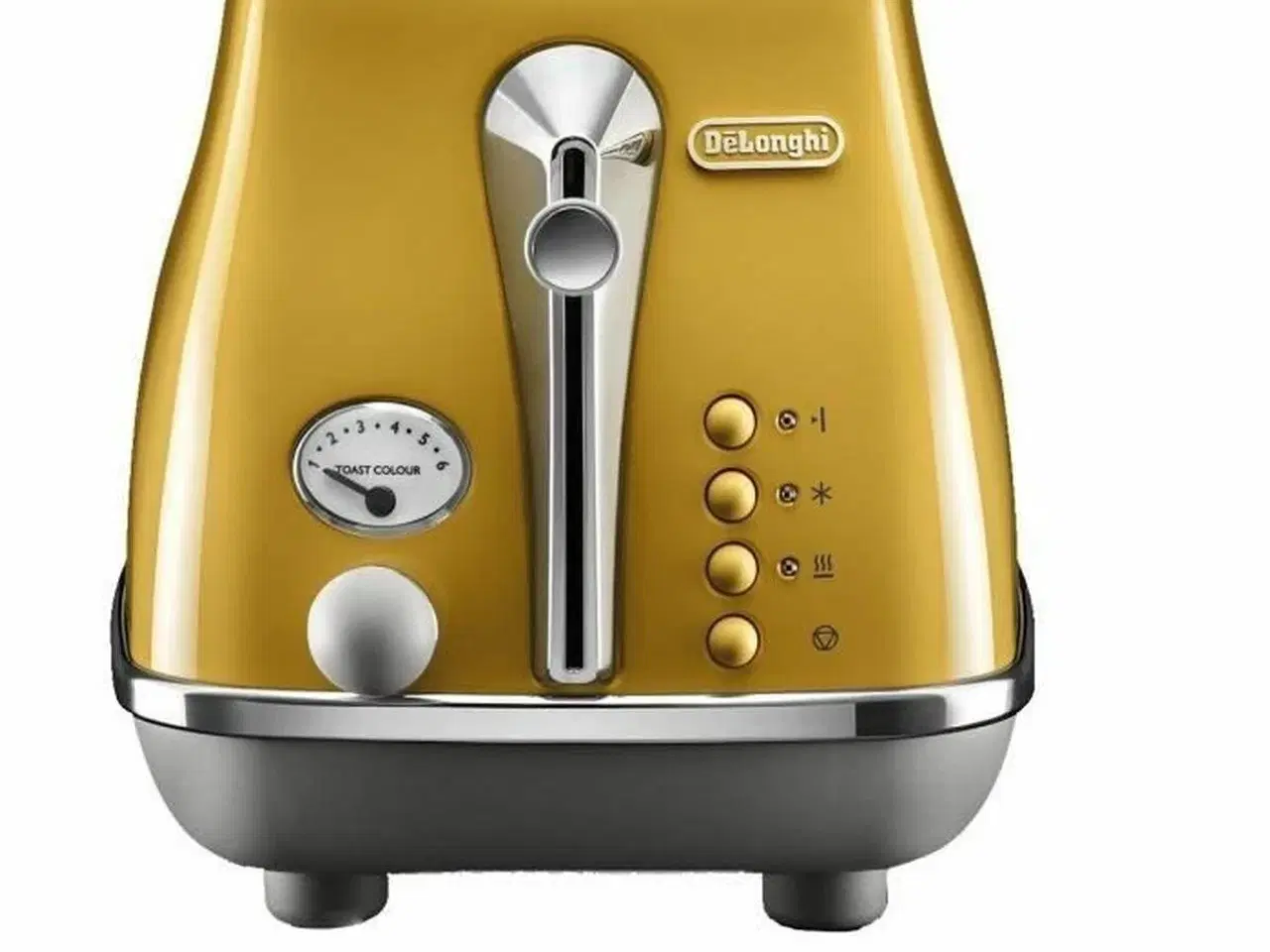 Billede 1 - DeLonghi Icona Capitals brødrister 900 W - gul, 2 skiver