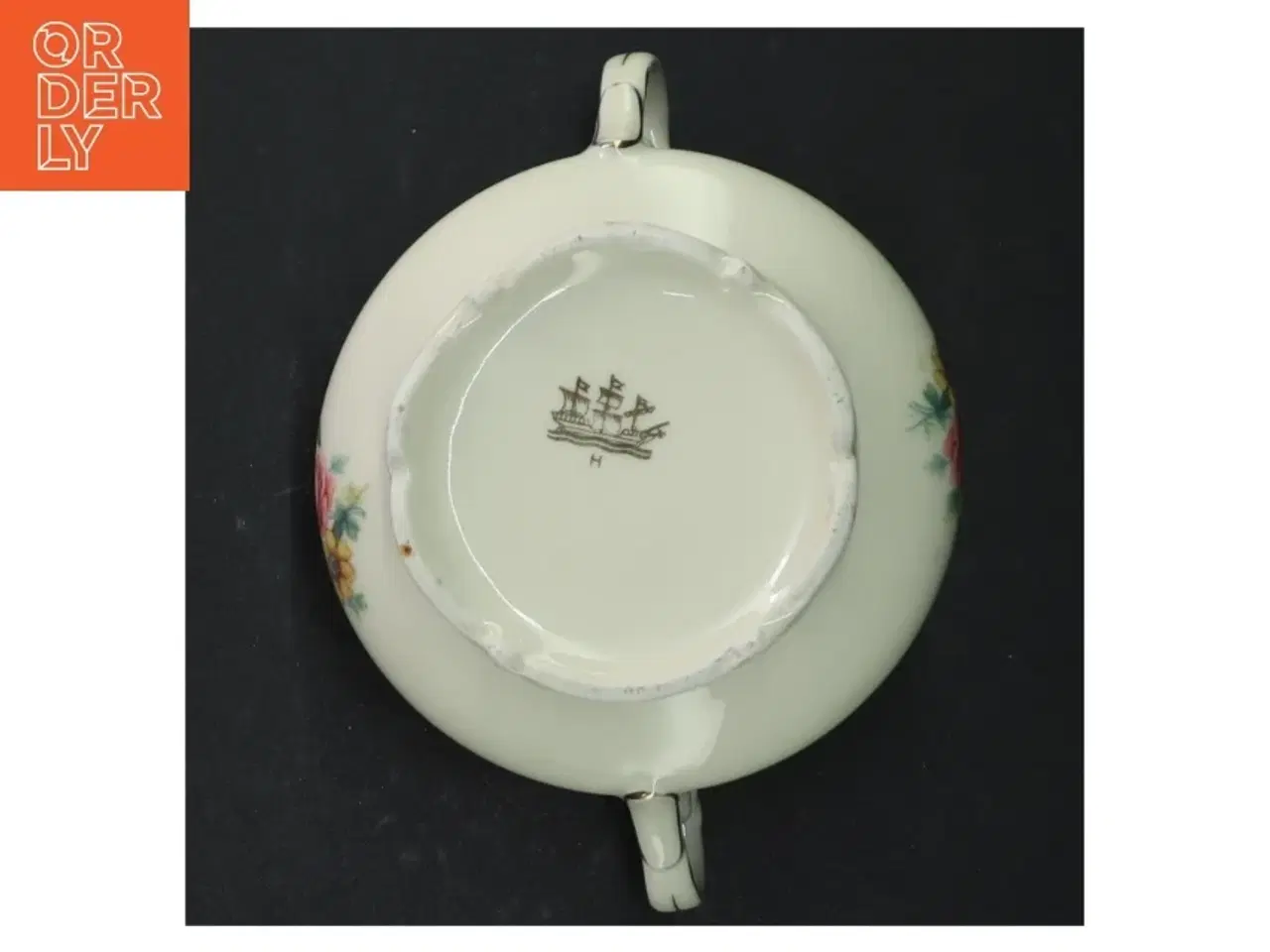 Billede 3 - Porcelæn sukkerkrukke med låg (str. Ø. 12 cm)
