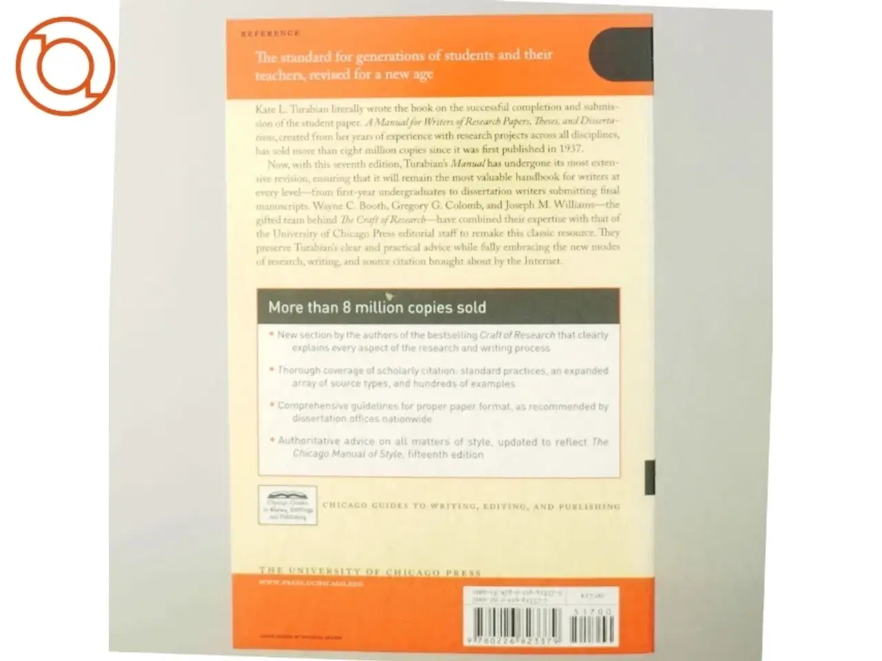 Billede 3 - A manual for writers of research papers, theses, and dissertations : Chicago style for students and researchers af Kate L. Turabian (Bog)