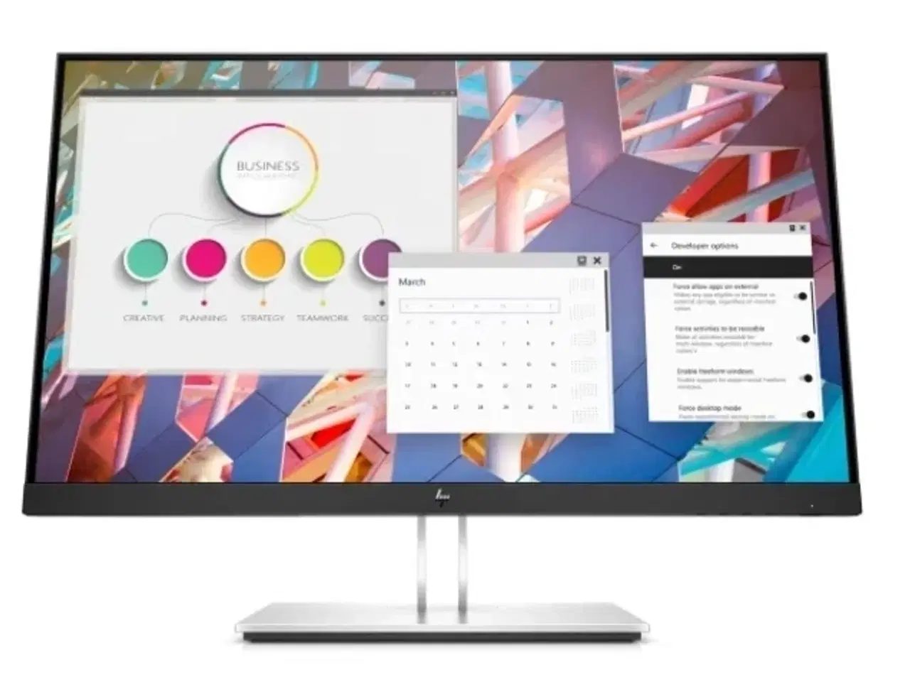 Billede 1 - 24" HP E24 G4 Skærm - Full HD - Refurbished
