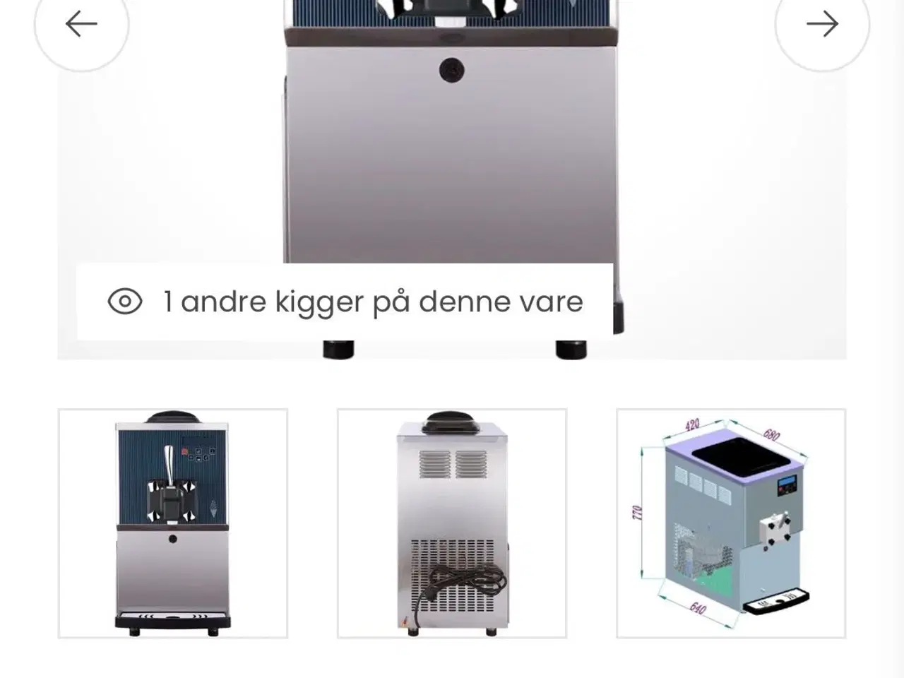 Billede 1 - KSC S168 P SP softice maskine bordmodel