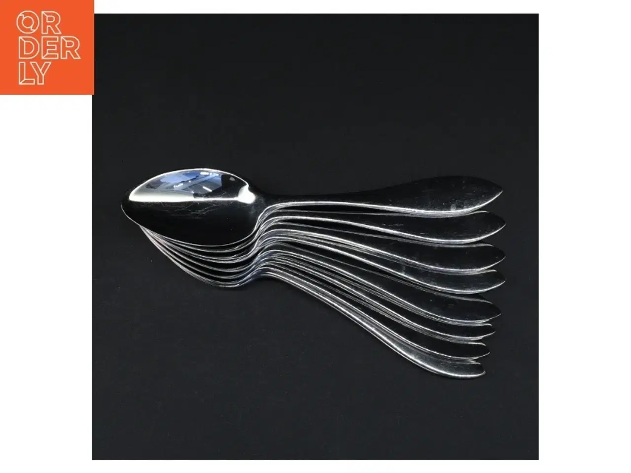 Billede 3 - Gemse sølvfarvede spiseskeer (str. 21 cm)