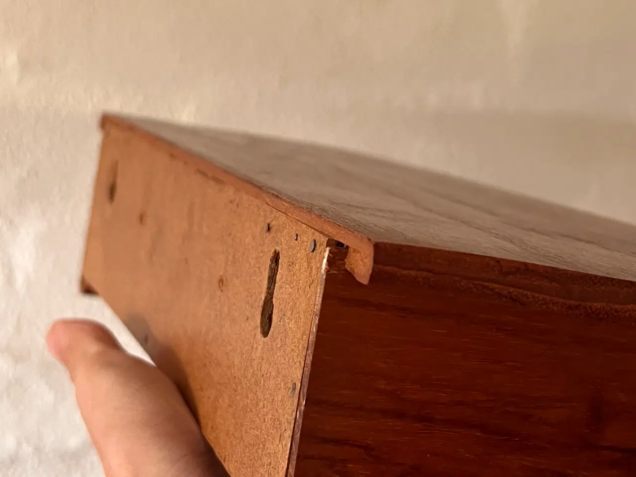 Billede 7 - Midcentury moderne teak væghylde / svævende natbor