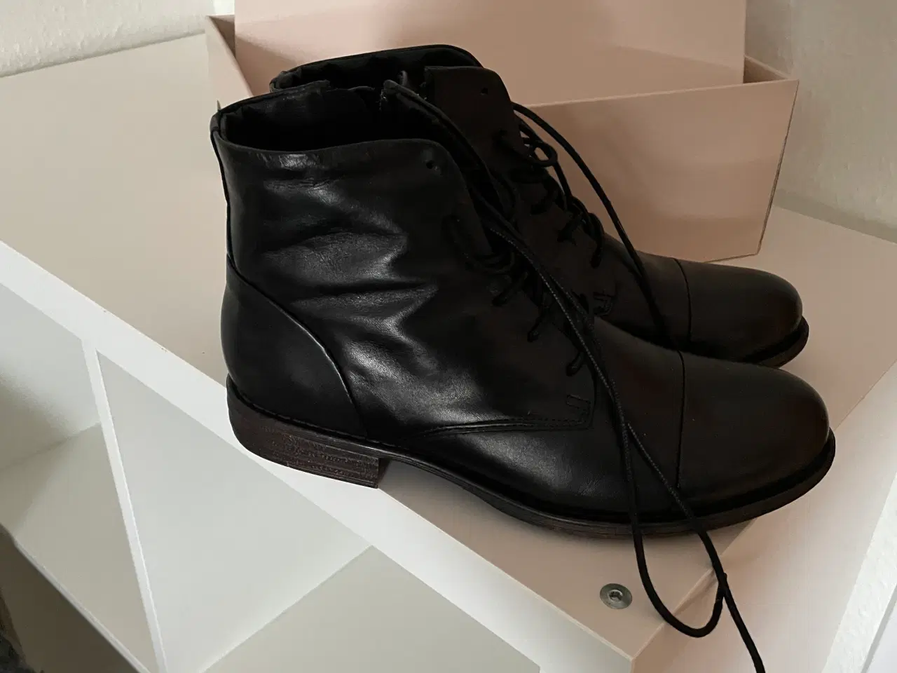 Billede 1 - Læder ankelstøvler