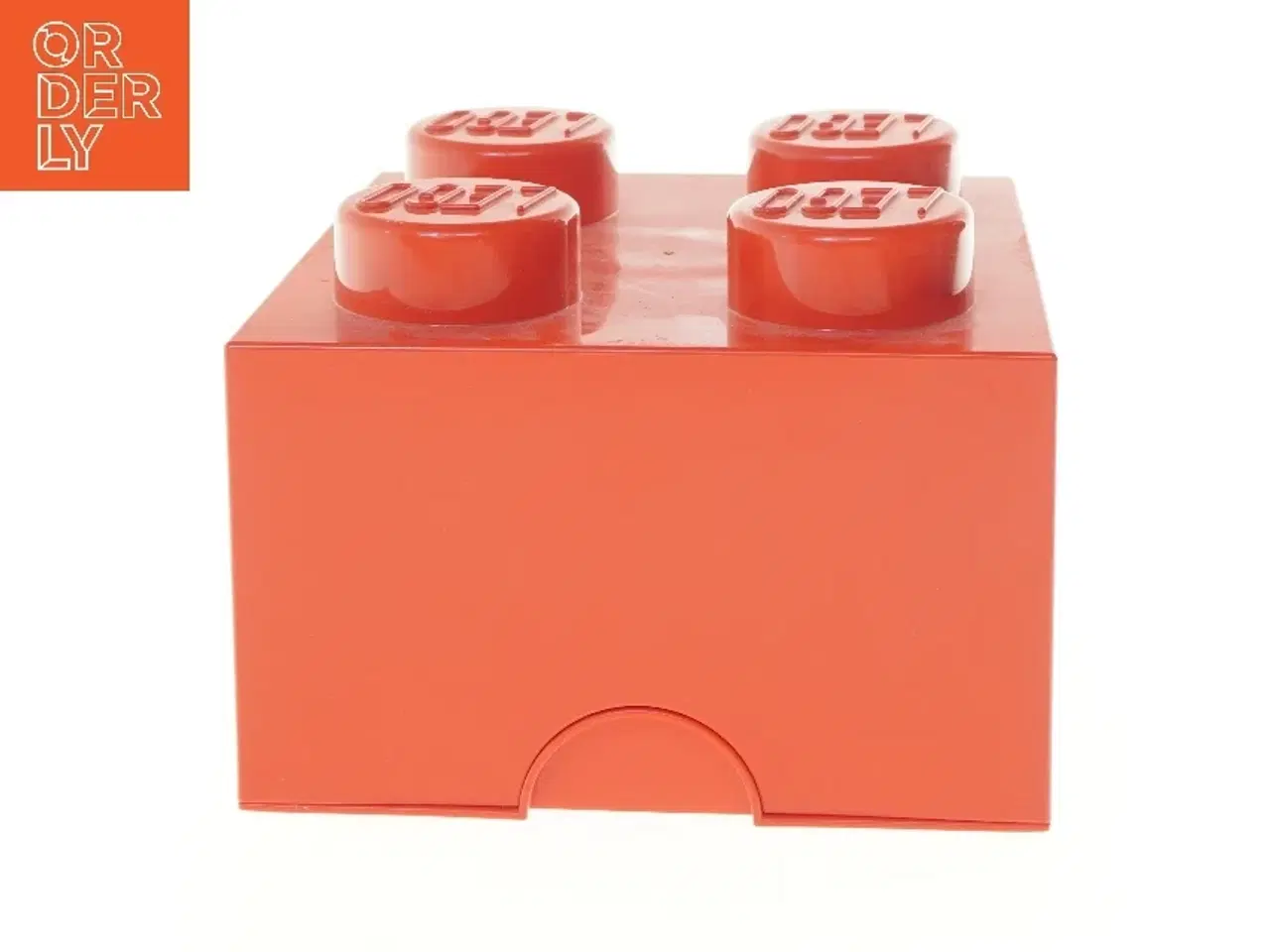 Billede 3 - Rød LEGO opbevaringsboks med klodser fra LEGO (str. 25x25 cm)