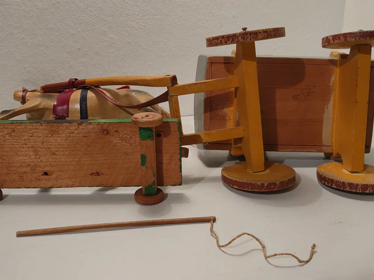 Billede 5 - Fængselslegetøj:Vogn og hest Vogn nr 48 i kat.1933