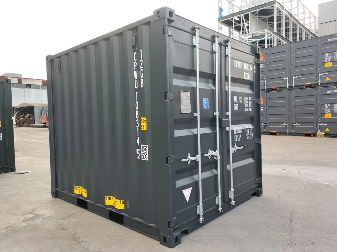Billede 2 - 10' container i RAL 7021 i Aarhus