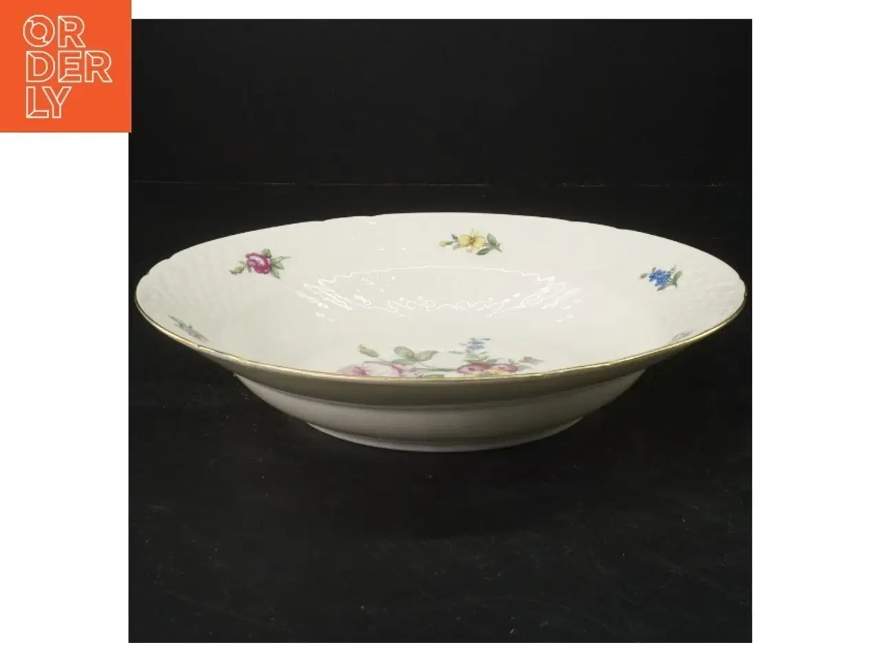 Billede 2 - B&G Saksisk blomst dyb tallerken (str. 24,5x4 cm)