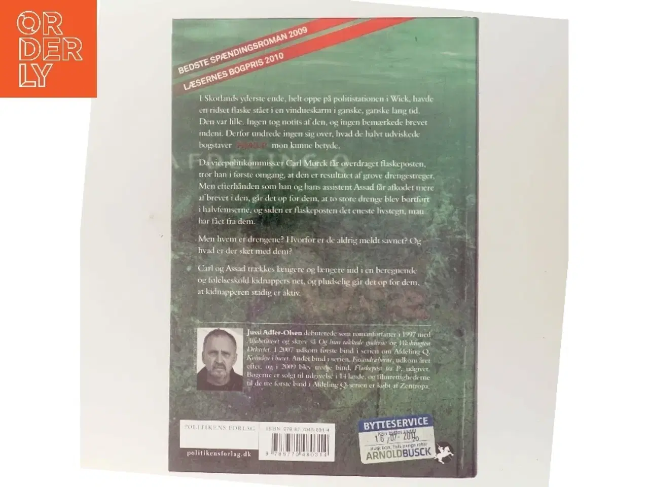 Billede 3 - Flaskepost fra P . 3 af Jussi Adler- Olsen (Bog)