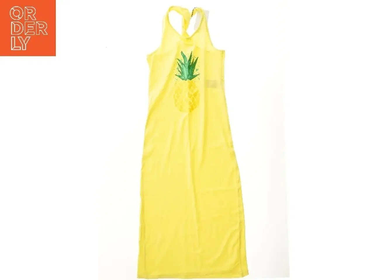 Billede 1 - Gul sommerkjole med ananas (str. 158)