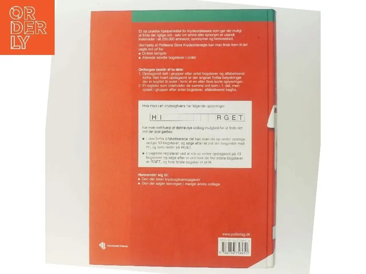 Billede 3 - Politikens store krydsordsnøgle af Henriette Sonne (Bog)