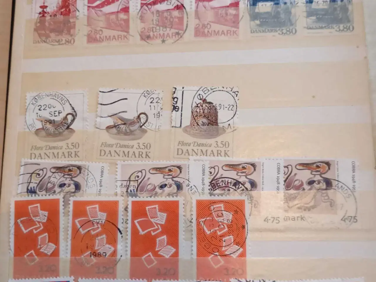 Billede 33 - indstiksbog med danske frimærker 